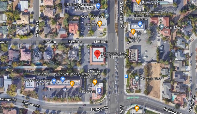 10675 S De Anza Blvd,Cupertino,CA,95014,US Cupertino,CA